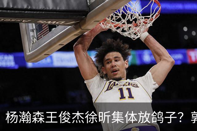 杨瀚森王俊杰徐昕集体放鸽子？郭士强8月这盘棋，怕是要靠周琦赵睿张镇麟来救了